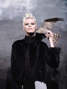 Black Colored fur for woman