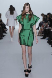 Green Satin Mini Dress