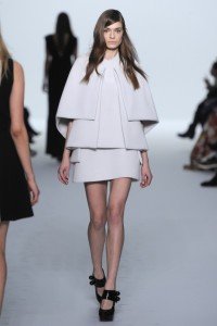 White_Coat with mini skirt