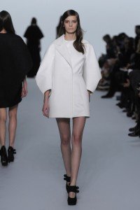 White Mini Dress With Coat fro woman