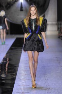 Dice Kayek Autumn Winter mini dress with black stones